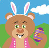 Bear Easter Bunny Character