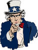 Uncle Sam Pointing Outwards