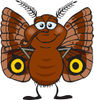 Happy Brown Moth
