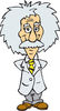 Senior Scientist Albert Einstein Standing with His Hands Behind His Back