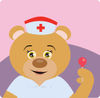 Nurse Teddy Bear Holding A Loli Pop
