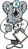 Koala Doctor Holding A Clipboard