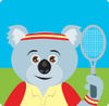 Koala Bear Tennis Character