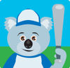 Koala Bear Baseball Character