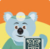 Koala Bear Radiologist Character Holding An Xray