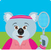 Koala Bear Female Tennis Character
