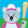 Koala Bear Female Baseball Player Character