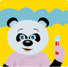 Giant Panda Scientist Bear Character