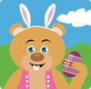 Teddy Bear Easter Bunny Character