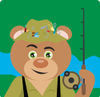 Fishing Teddy Bear Character