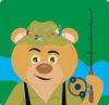 Fishing Bear Character
