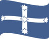 Waving Blue And White Southern Cross Eureka Flag