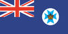 Queensland Flag With A Crown On The Maltese Cross