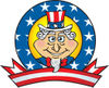 Uncle Sam Logo With Stars And Stripes