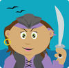Latin American Pirate Woman Holding A Sword