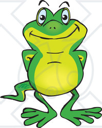 Clipart of a Happy Gecko - Royalty Free Vector Illustration