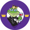 Frog Prince With Red Wine Logo