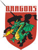 Dragon And Silhouetted Knight Shield With Text