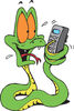 Snake Dialing a Cell Phone